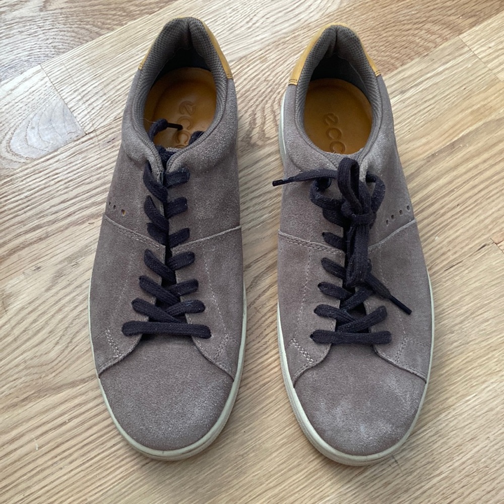 Ecco Mens Suede Sneakers Size 44